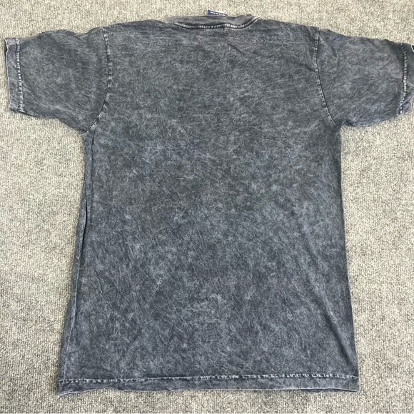Polar Graphics Unisex Grey Wash Tie Dye Black Bear Graphic T-Shirt Size Small - Picture 7 of 9